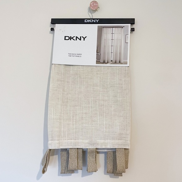 Dkny Accents Nwt Dkny Classic Linen With Jute Tab Curtains 84 Inch